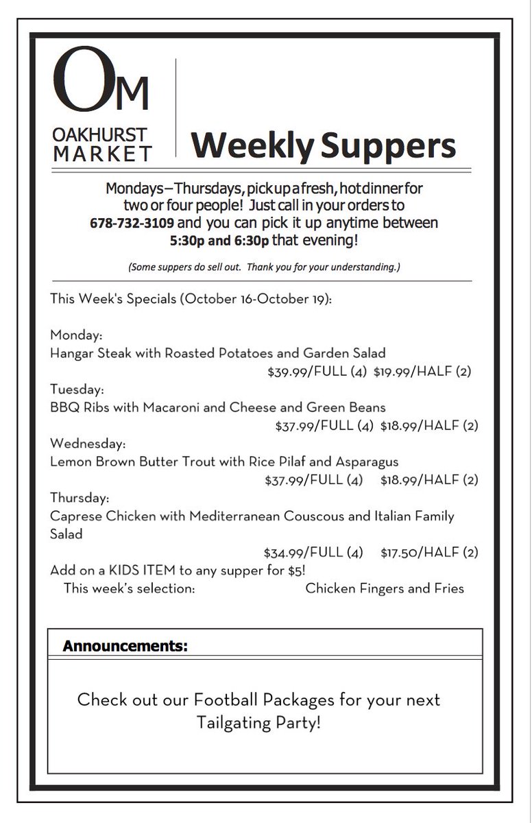 Oakhurst Market (@oakhurstmarket) on Twitter photo 