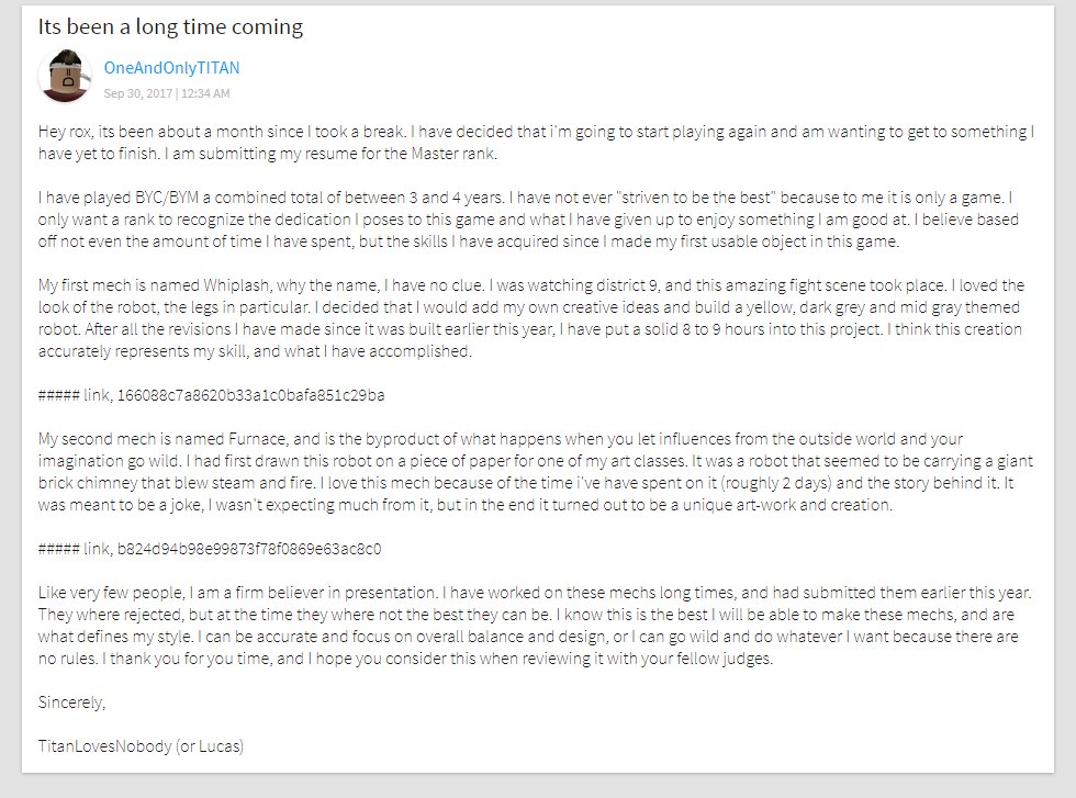 OneAndOnlyTITAN's tweet photo. @Roxaspwnsxion Hey dude, didn't know if you had checked your mail, but just to be sure here is my resume. For the Gyazo links, check mail https://t.co/7pzAxewc1z
