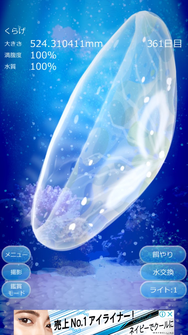 טוויטר やさお בטוויטר もうすぐ1年 W クラゲ育成ゲーム クラゲ育成 Https T Co Gnmbsmscai