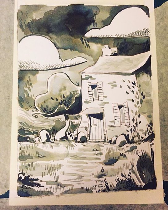 Had a nice evening working on this #inktober for day 15. #inktober2017 