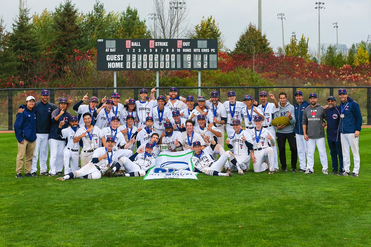 Varsity_Blues's tweet photo. Your 2017 OUA CHAMPION @UofT_Baseball team!!! https://t.co/QDlShKZAXR