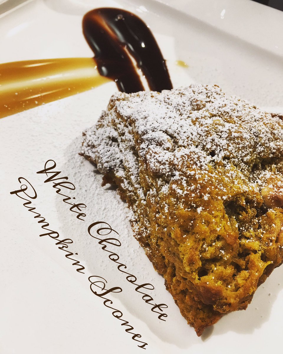 TranquilTea's tweet photo. Fall in love with our seasonal White Chocolate Pumpkin Scones! https://t.co/Axvle6mxTa