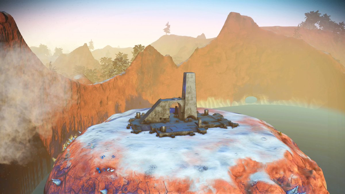 NoMansSkyGlory's tweet photo. Island Monolith @NoMansPics @NMSsnaps @NoMansSkyGlory #atlasrises #Nomanssky #NMShub #PS4share https://t.co/p34tyJ6WjI