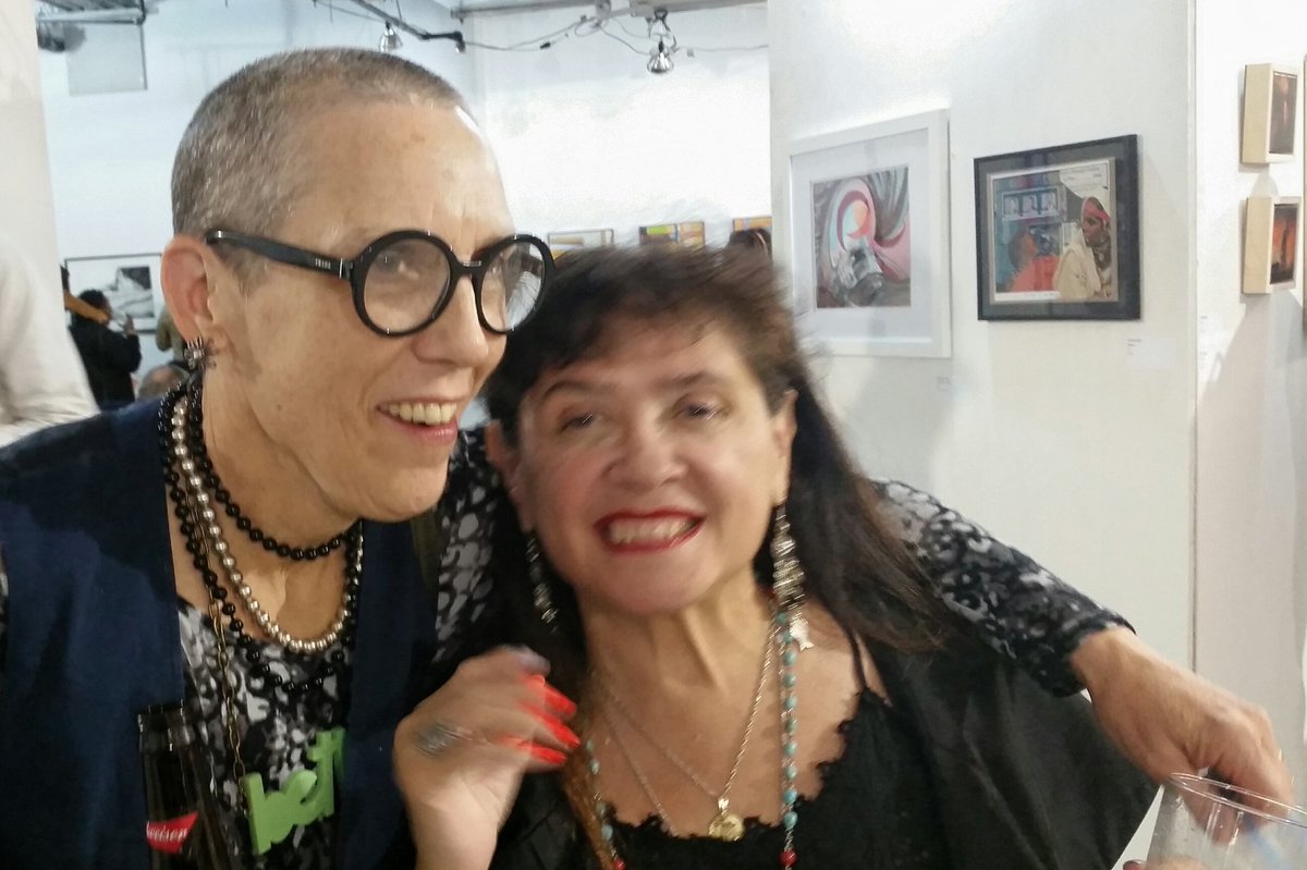 ShowMeYourFaces's tweet photo. Stop 1. Beth Lucas and Maria Ross, Friday night. #JCAST2017 @JCArtStudioTour @JCArtsCouncil https://t.co/lgDffwf30G