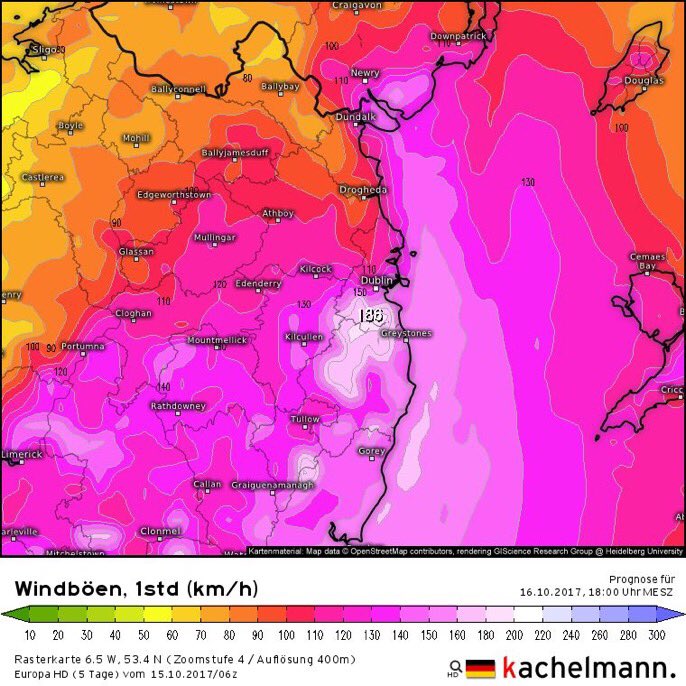 AlanFarrell's tweet photo. All schools and third level colleges will be closed tomorrow. Gusts of 150kph in Dublin by noon. 180kph on higher ground. Batten down the hatches. Follow @MetEireann @FingalEMU @Fingalcoco #Opheila https://t.co/lcsZOPI6I0