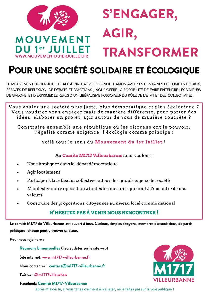 generations_vbn's tweet photo. Voici le tract que nous distribuons actuellement sur les marchés de #Villeurbanne #M1717 https://t.co/FwA7DVmonQ