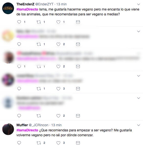 veganoyo's tweet photo. Hoy @Wismichu ha hecho un directo para resolver dudas.
Estas son algunas de las preguntas en #IsmaDirecto.
#GoVegan 💚 https://t.co/TjOUdSkcuq