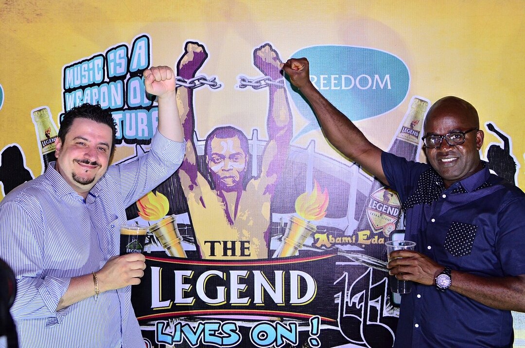 Legend_NG's tweet photo. We’re joining millions of Fela fans across the world tonight to celebrate Fela’s birthday and his 20th anniversary #FelabrationwithLegend https://t.co/jQuz5Tt8Il
