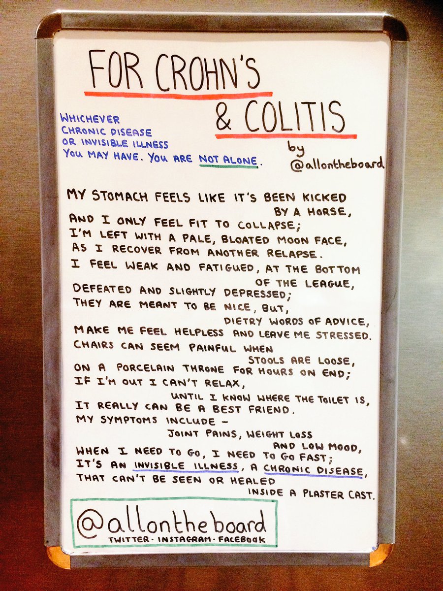 allontheboard's tweet photo. For Crohn's & Colitis by @allontheboard X #IBD #Crohns #ulcerativecolitis #ChronicIllness #invisibleillness #Notalone @CrohnsColitisUK https://t.co/YVv8vI3wOz