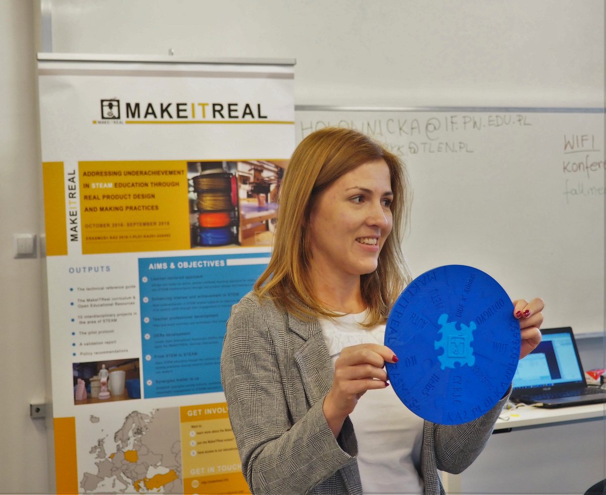 makeitreal_eu's tweet photo. We had a creative week full of 3D modeling, printing, scanning and sketching tasks in Warsaw!

#ErasmusPlus #MakeITReal #STEM #3Dprinting https://t.co/H3pYbbEwJe