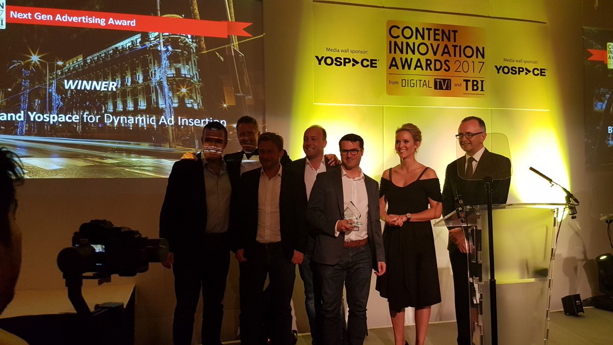 speedybeale's tweet image. We Won! @yospacedotcom & @btsport win the #CIAward17 Next Gen Advertising Award for #DynamicAdInsertion. #Winners