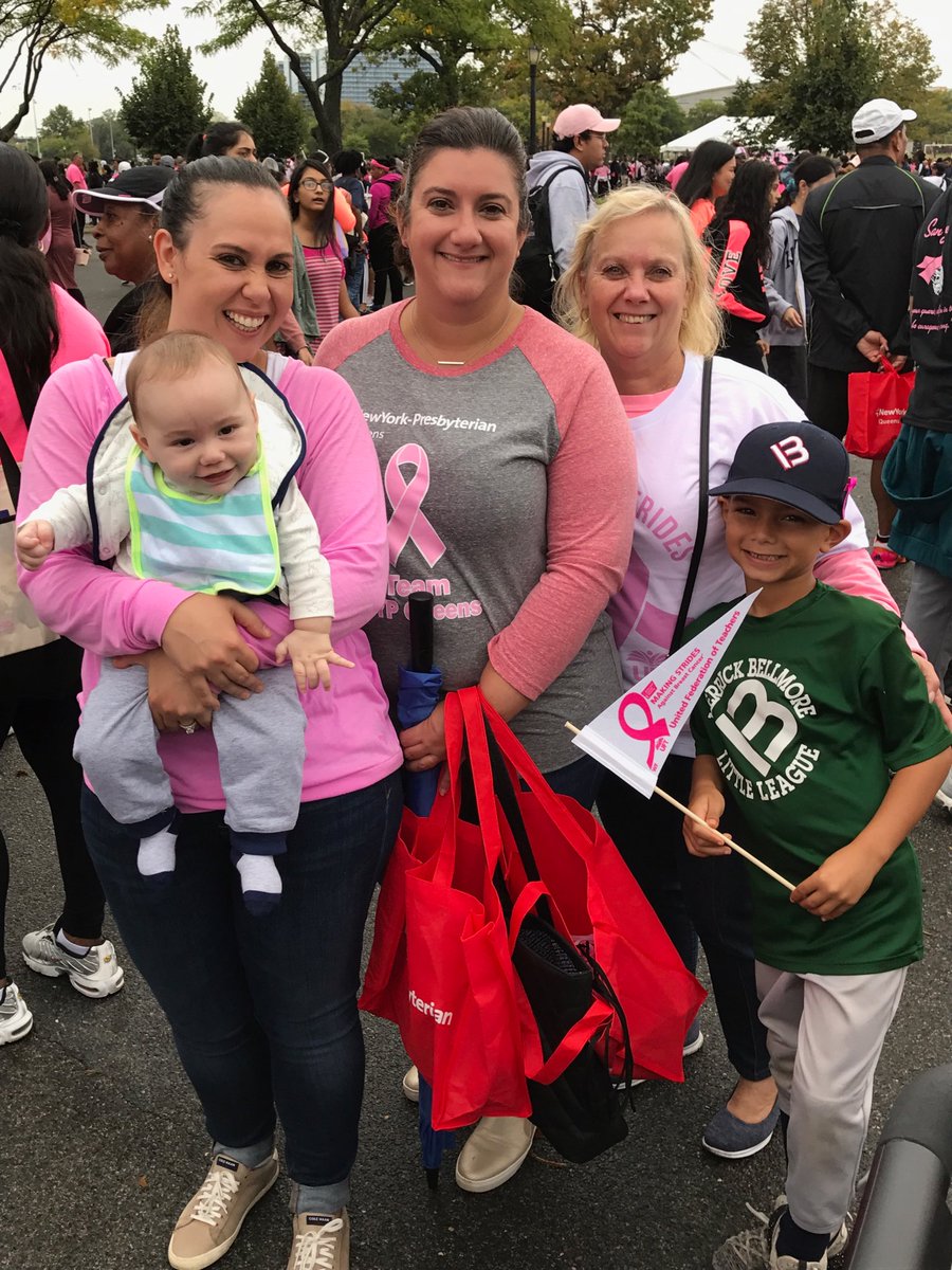 Great day for the breast cancer walk... hope one day this walk is a thing of the past