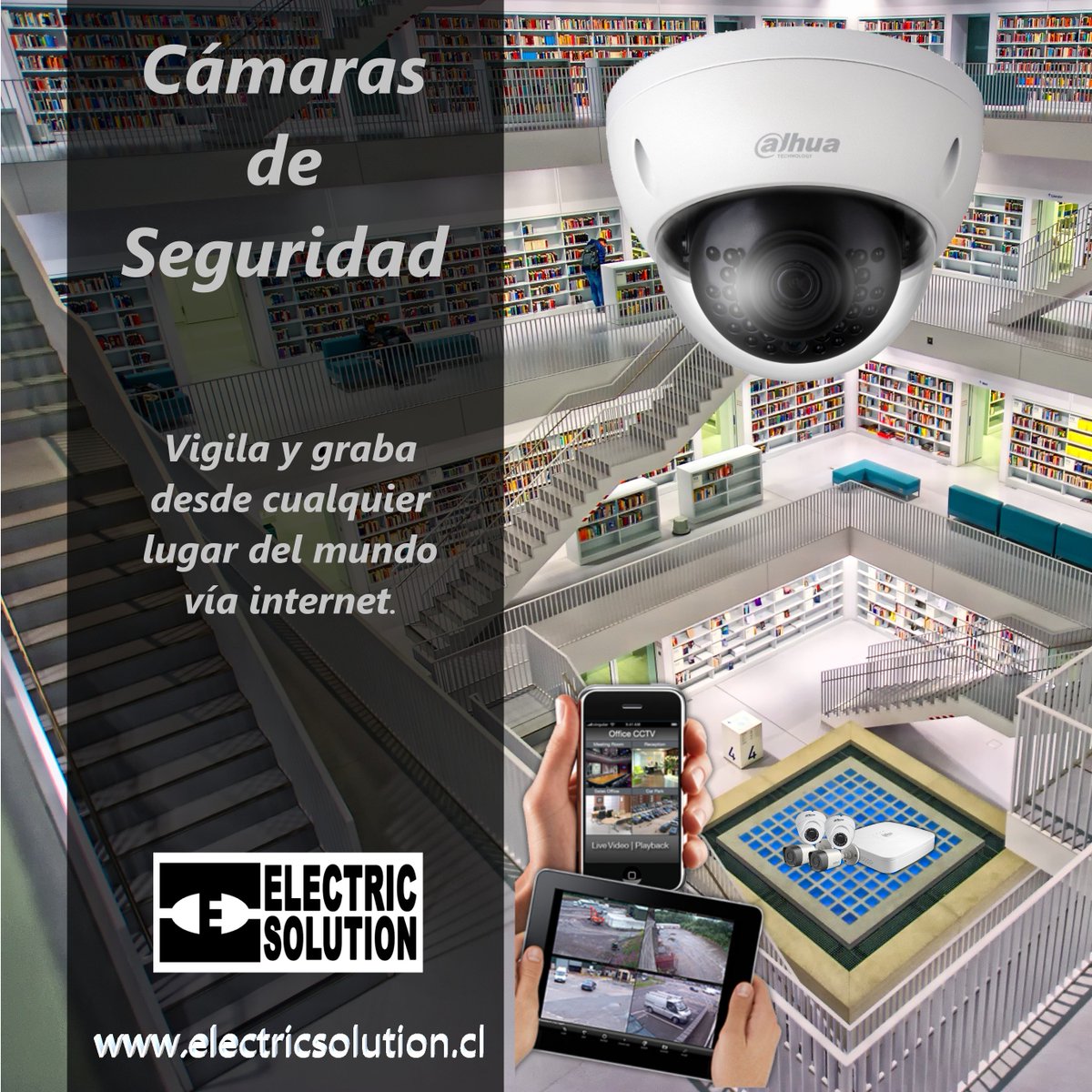 Electricsoluton's tweet photo. Cámaras de seguridad con vigilancia vía internet #Concepcion #SanPedroDeLaPaz #Coronel #Talcahuano #chiguayante #Hualpén https://t.co/zmIEQY6KuL