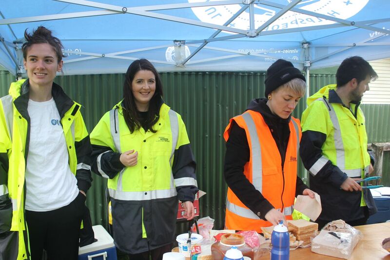 vinnieswgtn's tweet photo. It may have been a little wet and windy, but it did not stop the community coming out in support of #MHAWNZ! #natureiskey https://t.co/Xdi3Nulqze