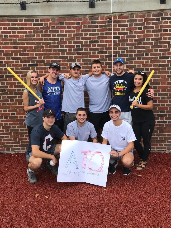 UC_ATO's tweet photo. Brothers had a great time this morning supporting @UCPiBetaPhi cause at Angels In the Outfield! https://t.co/nfgIwx7i1W