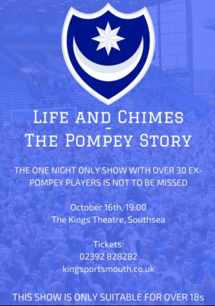 Very excited for this tomorrow night, looks to be a good Evening 😊🙌🏻

#pompey @KingsTheatre @PompeyNewsNow #lifeandchimes #portsmouth