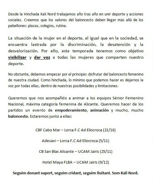 Kali_Nord_1996's tweet photo. 💥Por el basket femenino, por ellas.💥

Queremos unir voces y aficiones, queremos contar contigo.📣

#SomosElLadoFuerte https://t.co/fWQHB14Rxu
