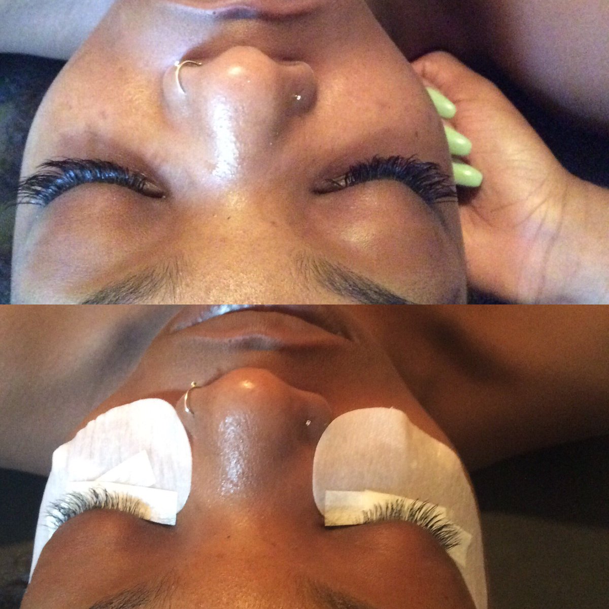 iGOTtheMOJOOO's tweet photo. I never promote my lash extensions anymore, but her 3D lashes poppin 💕 #volumeSets https://t.co/pZFSHufAbY