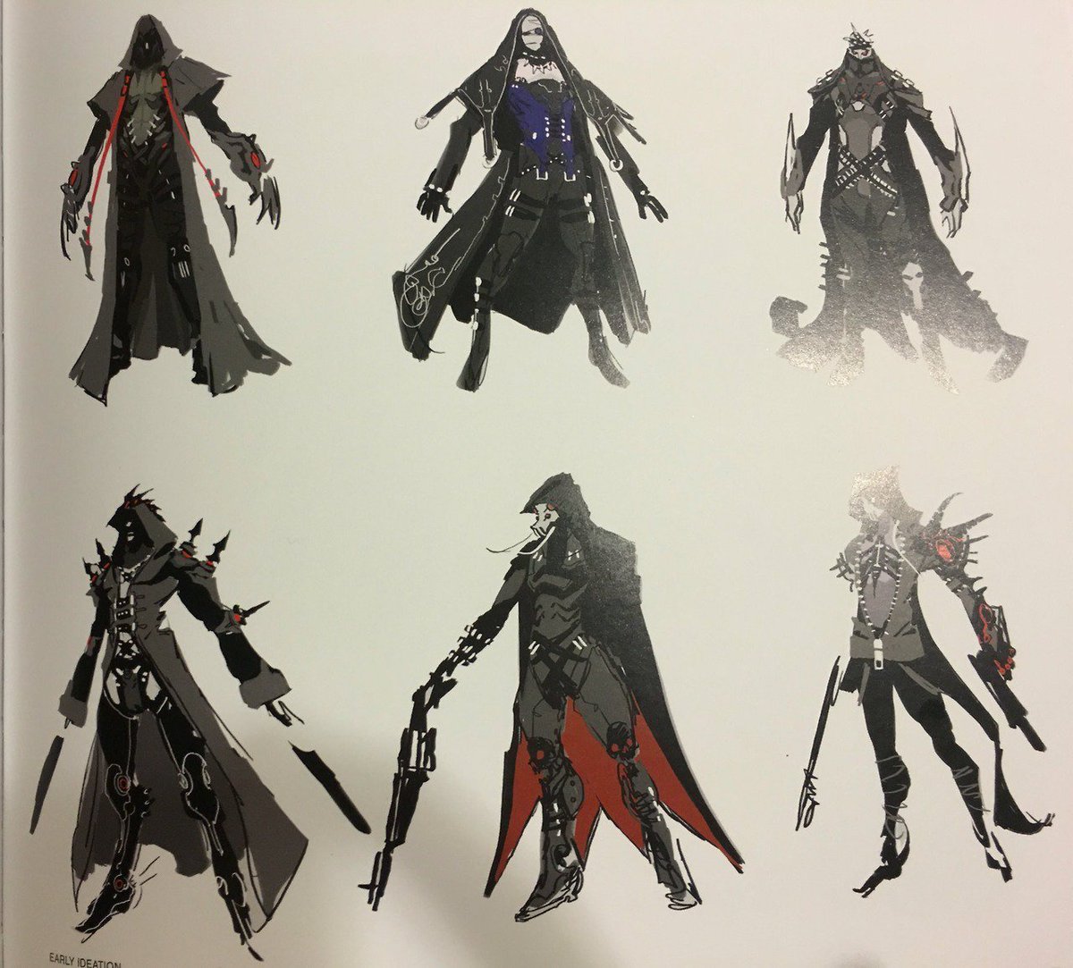 Nec O The North Ar Twitter The Concept Art For Overwatch S Reaper Looks Like Tetsuya Nomura Characters