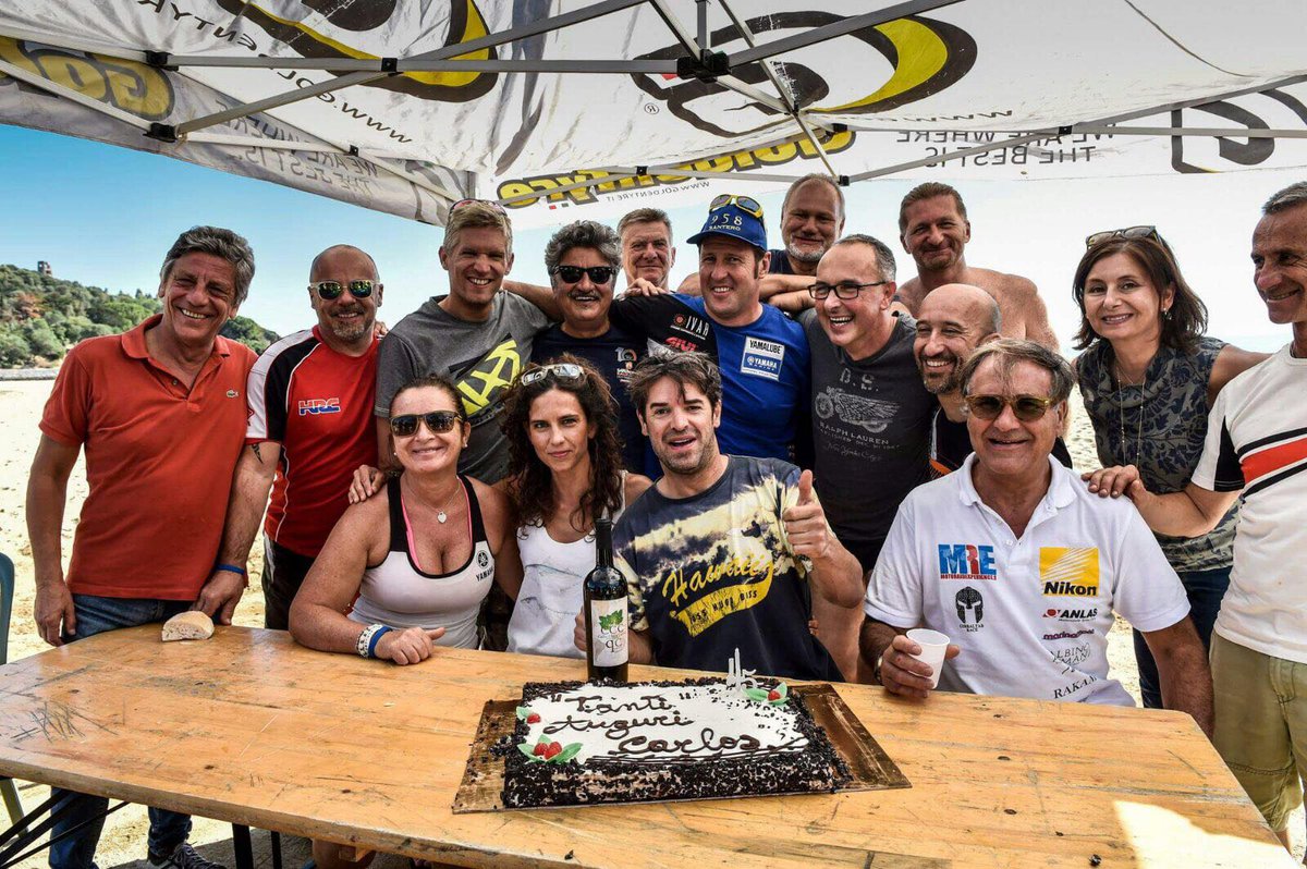 Celebrando mi 45 aniversario en la Sardegna Legend Rally 2017 con Bike Village, gracias por la bonita fiesta y a l@s que os habéis acordado!
