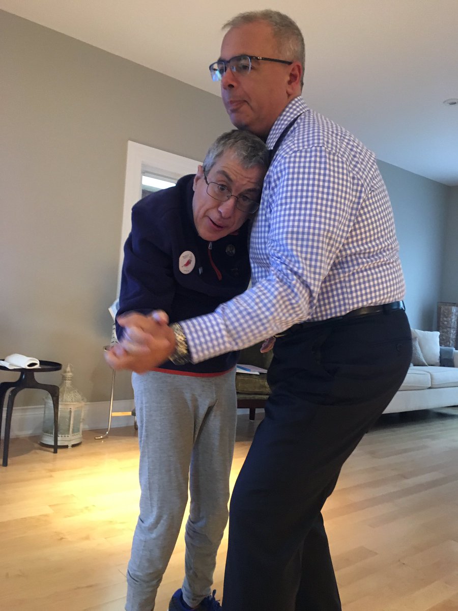 One of life's great moments of the heart - best buddies dancing.