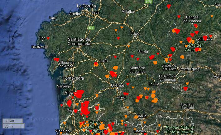 _aresjs's tweet photo. Esto no es una oleada de incendios provocados por pirómanos. Esto es otra cosa. Y es gravísima. #ArdeGalicia https://t.co/i1iD7aGKeD