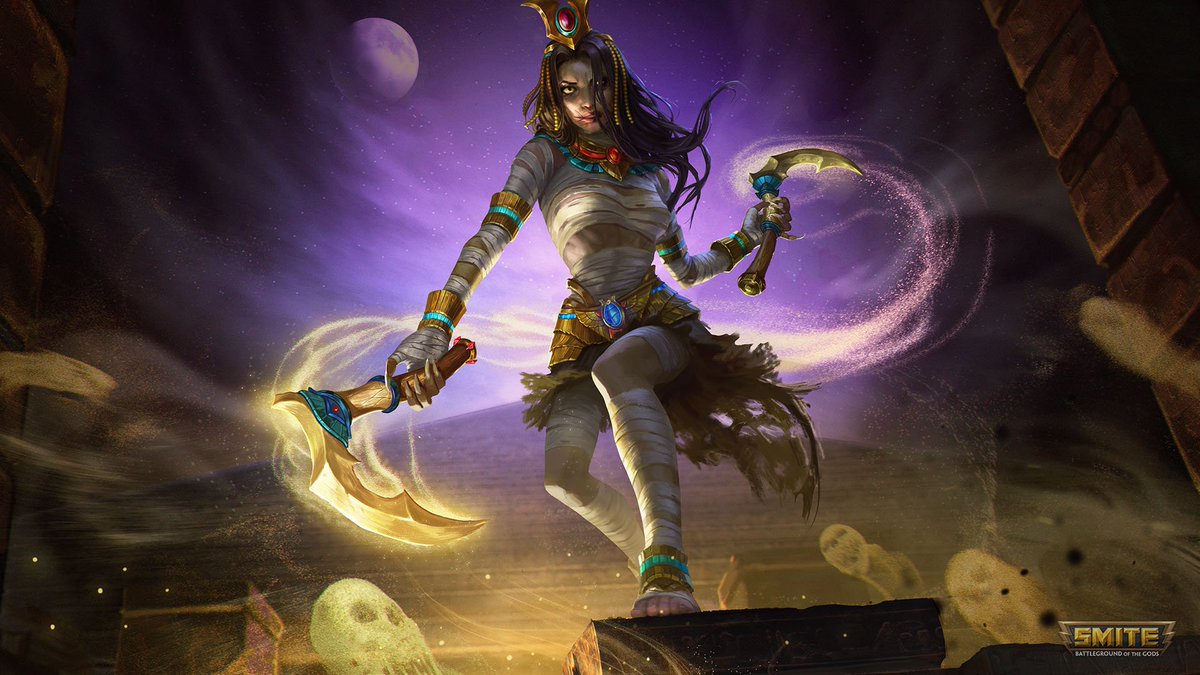 Smite_Guru's tweet photo. Enter to win a Mummified Izanami for PC on our giveaway page: https://t.co/vie92OEfQ3 https://t.co/nTTbStvgSi