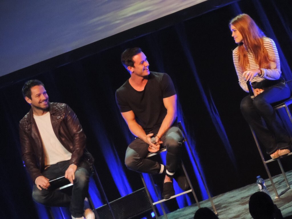 RKelleySupport's tweet photo. Ryan,Holland and Ian at the #WerewolfConII in Brussels (Credit: @ZElodie1) https://t.co/sV8diUygTI