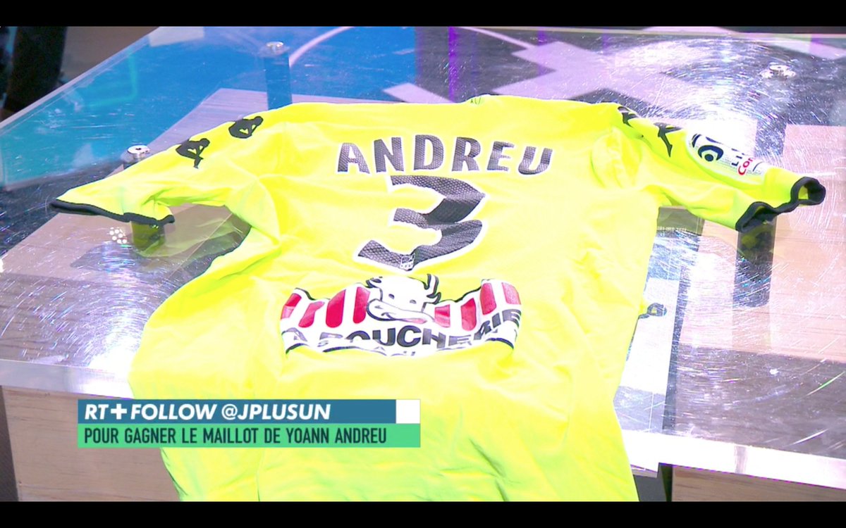 RT + Follow @jplusun pour gagner le maillot de Yoann Andreu ! 🎁 #Jplus1