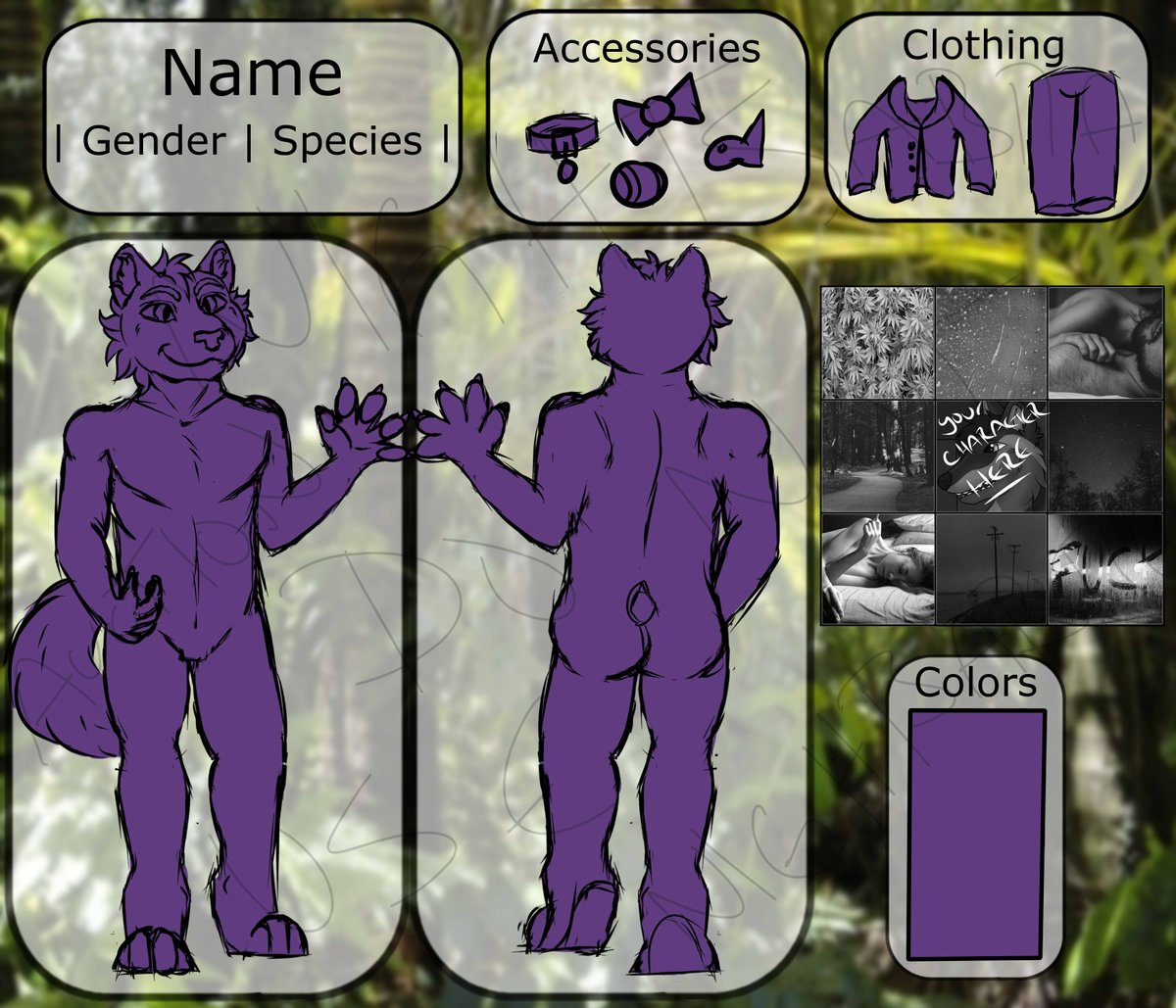 This YCH reference auction has just opened on DeviantART! It will have a staggered opening on FurAffinity tomorrow! nightsabra.deviantart.com/art/Reference-…