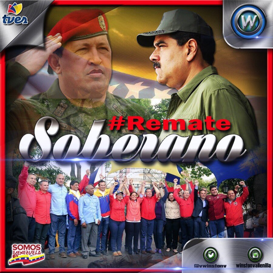 vwinstonv's tweet photo. #RemateSoberano 1 vez más #Venezuela demuestra su talante democrático y plural, como ejemplo en el mundo a favor dla superación dlos pueblos https://t.co/C2BfTAxNRh