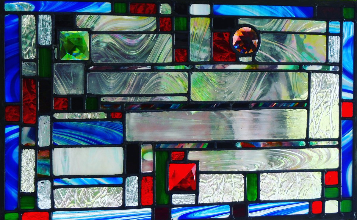 SunsetStudiosBH's tweet photo. #FLW inspired by #MrFrankLoydWright #stainedglasspanel #stainedglassartist #architect #designer #craftsman DM to purchase 🖕 https://t.co/hNu9U1Gx3s