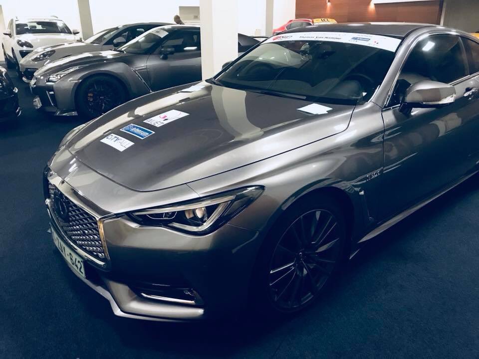INFINITIBXL's tweet photo. Préparation avant le @StarsRallye #televie #starsrallyetelevie @AutoworldBxl #infiniti#q60 #nissan #NissanGTR https://t.co/oYUGzosU14