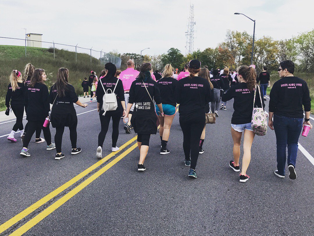 DelSarteDance's tweet photo. Just a buncha dancers against cancer! Thank you to everyone that joined or donated to our team 💗🌸🎀 #MakingStridesCuse https://t.co/XQCTJbHwtG