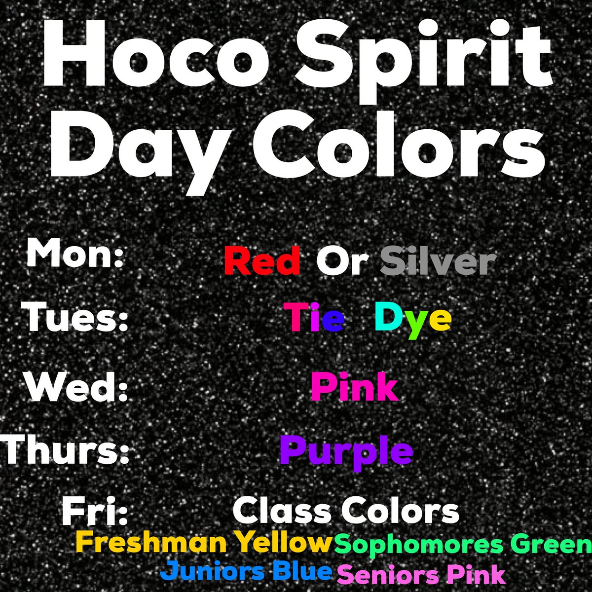 cehsstuco's tweet image. COYOTES!!! If you can’t dress up for the spirit days but would still want to participate, wear the color for each day!!