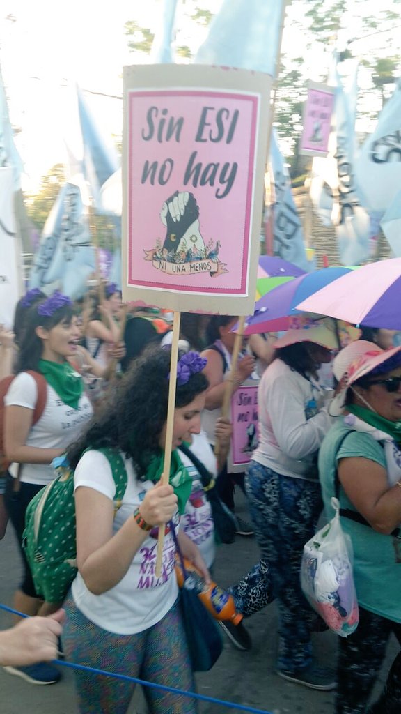 RevistaFurias's tweet photo. Implementación y articulación de la Ley de Educación Sexual Integral.
Marcha #32ENM #Chaco2017 https://t.co/EZkQlKENdK