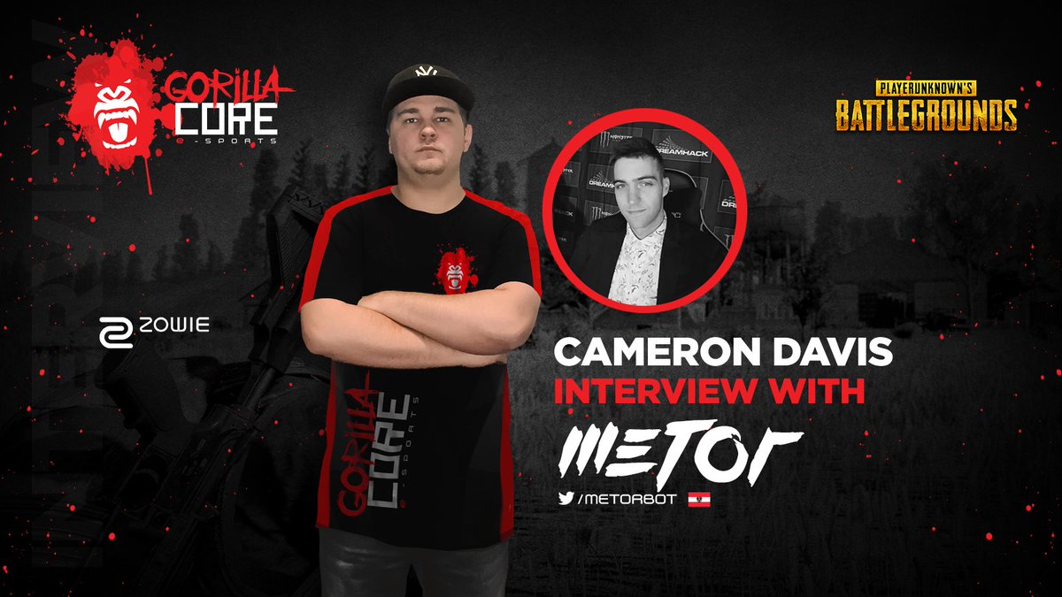 #GCorePUBG's Team Captain @MeToRBOT  did an interview with <a href="/cammmyd/">Cameron Davis</a>  you watch the interview here: bit.ly/2yqvCaA