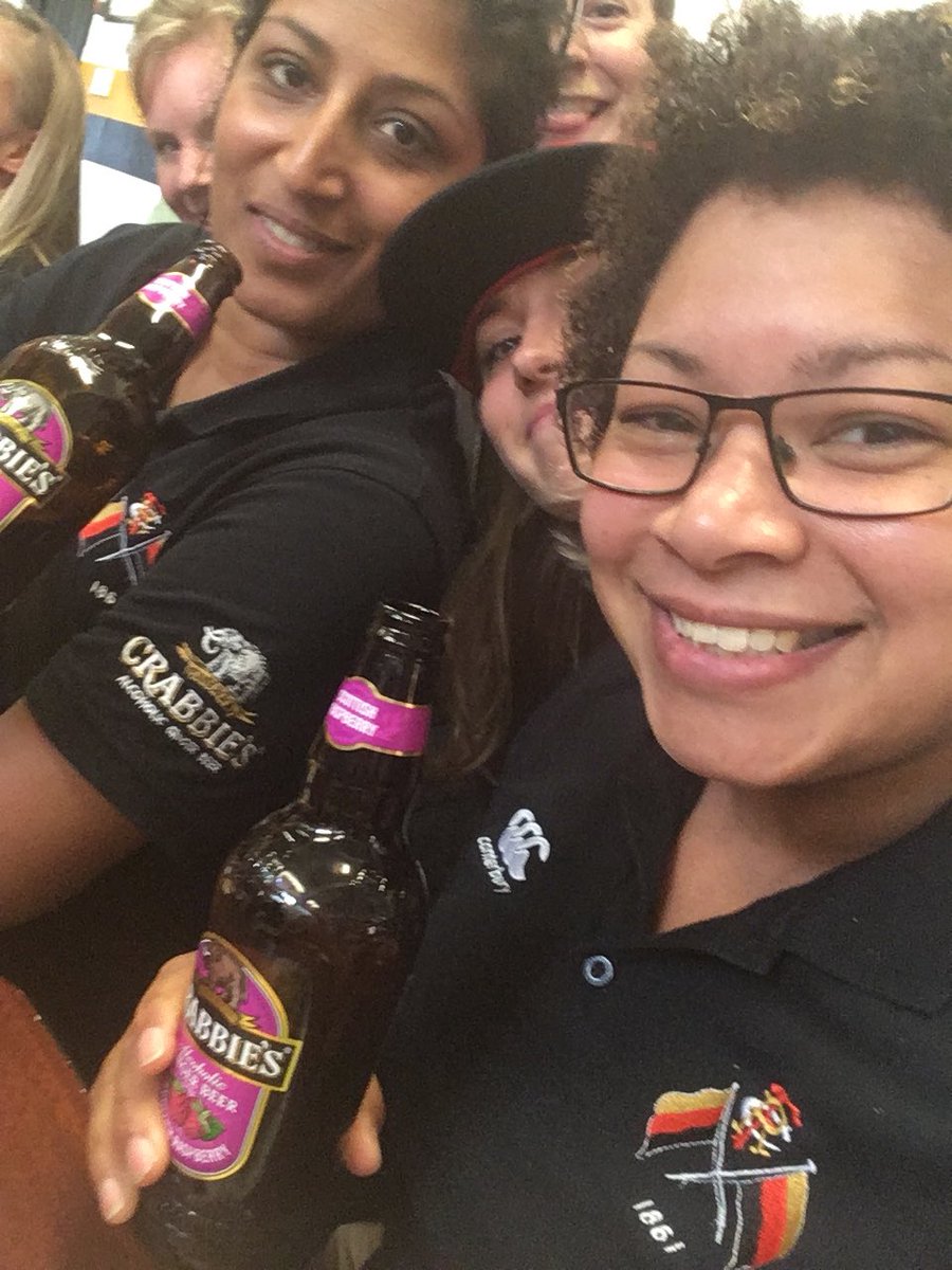 MelanieAntao's tweet photo. @RichmondFC1861 enjoying an ice cold @CrabbiesUK after todayโs RFU Senior Cup match. Congratulations @Waspsladies on your 22-10 win. #ScottishRaspberry https://t.co/DtH6GcF9Zi