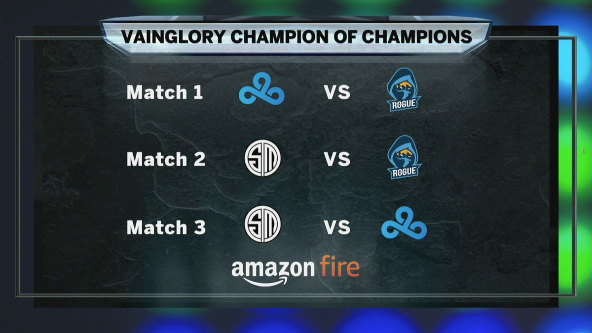 Champion of the Champions is live! 

Up first: @GoingRogueGG vs <a href="/Cloud9/">Cloud9</a> 

go.twitch.tv/amazonappstore