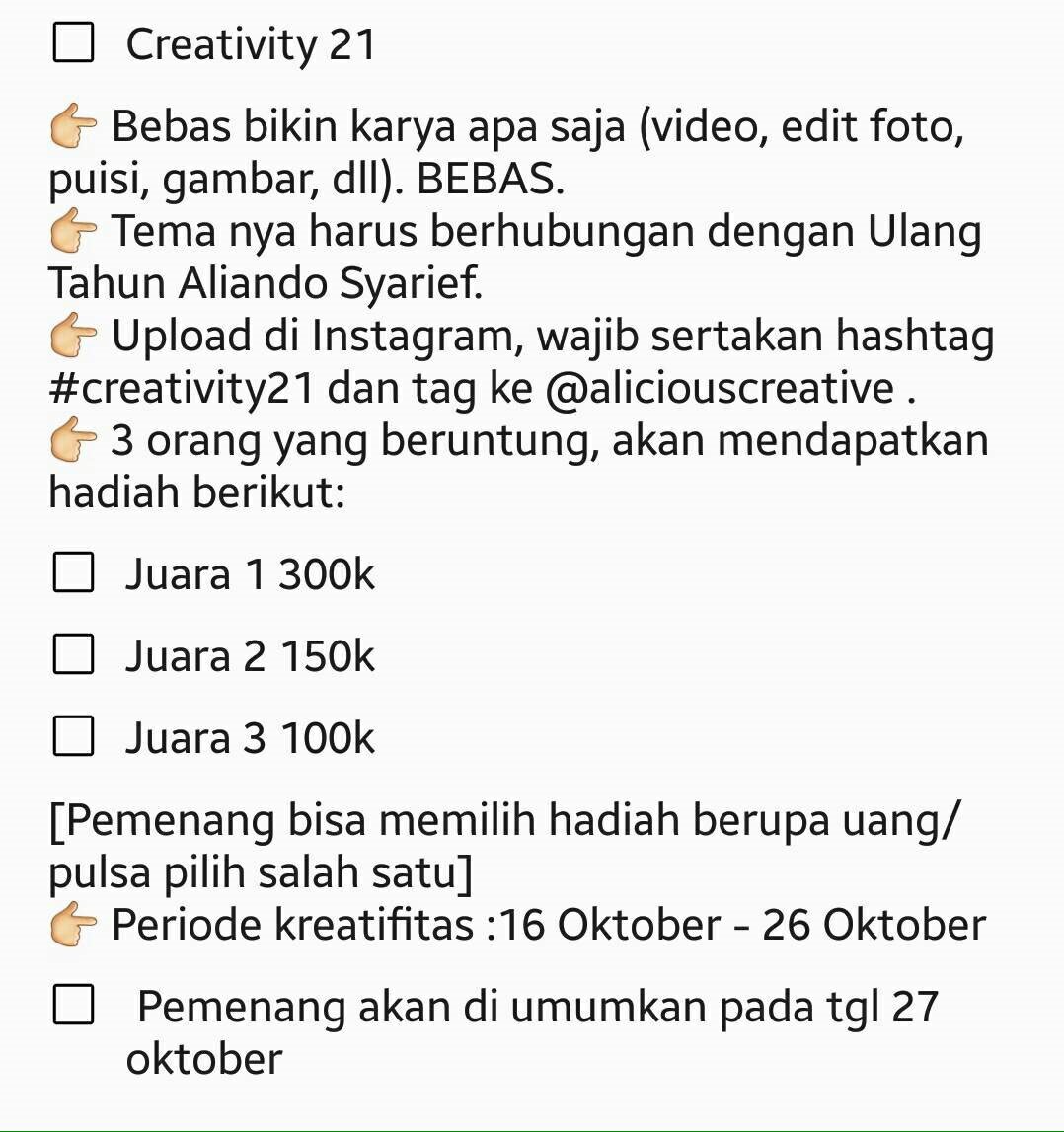 Aliciousjogja's tweet photo. #Creativity21 
For more info cek picts below 👇 https://t.co/g67KokApg2