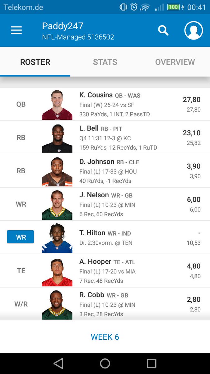 patrick78743894's tweet photo. wie war das mit #FantasyFootball ? #ranNFL @EsumePatrick #GuteBesserungIcke #SteelersNation #HereWeGo https://t.co/dMhZcPHrGo