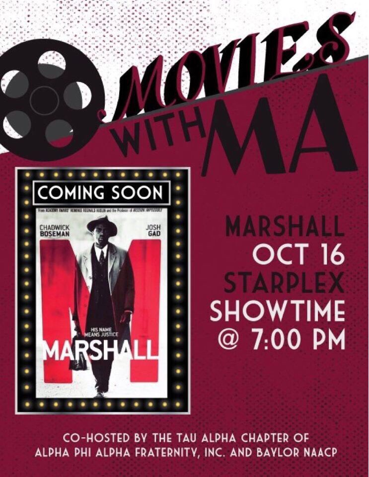 BaylorNAACP's tweet photo. Join @BaylorMA for MOVIE NIGHT TOMORROW 🎥 https://t.co/n1VBQ8M8eV