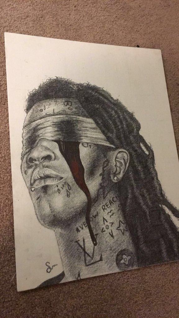 SheLynNelson's tweet photo. @youngthug @alextumay I drew you Thug ❤️❤️ do you like it? ✏️😇 https://t.co/sT6ApBqHBa