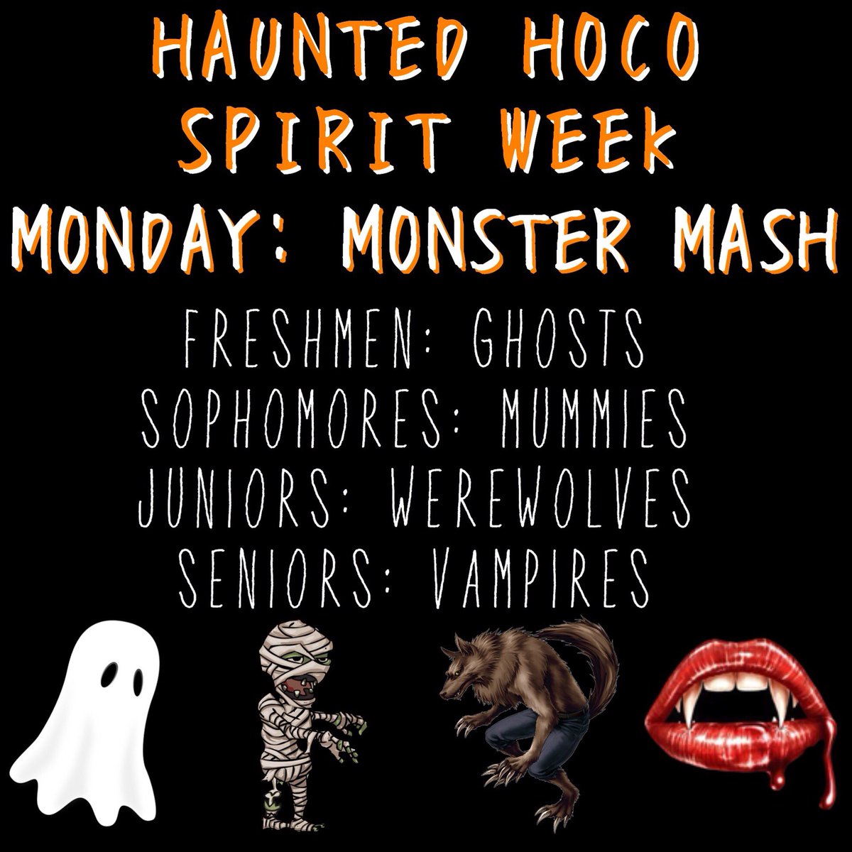 ND_ASB's tweet photo. Show your spooky side this Monster Mash Monday! 👻 You can wear t-shirts and accessories that match our spirit day w/ ND uniform bottoms! https://t.co/SXwvBJYSHh