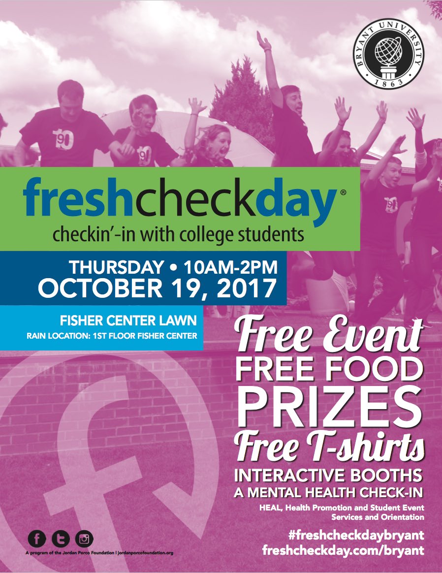 Fresh Check Day is coming to campus this Thursday! RT if you'll be there!