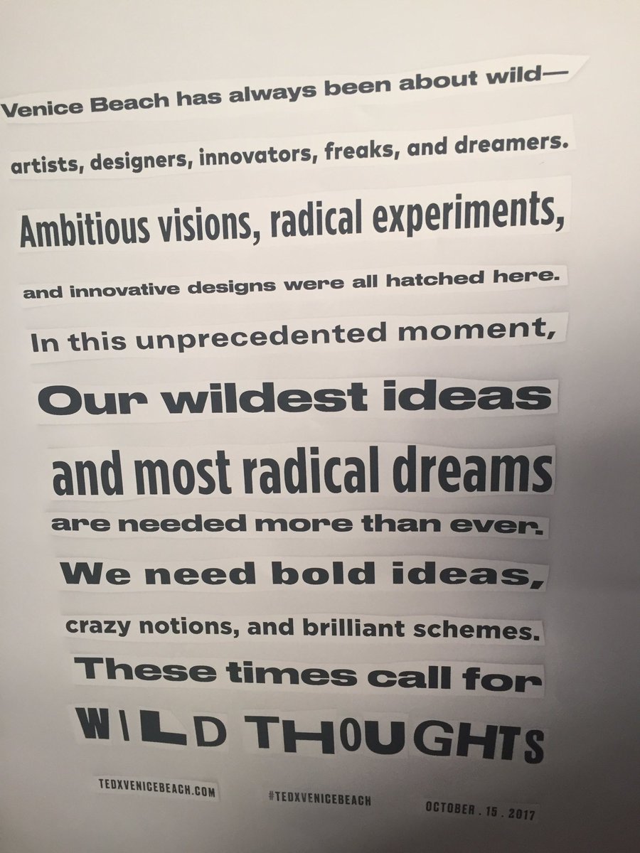 Givit's tweet photo. Wild Thoughts and bold ideas at #TEDxVeniceBeach #SundayVibes #sunday #givit #givitmovement https://t.co/Mx8gzxNQDB