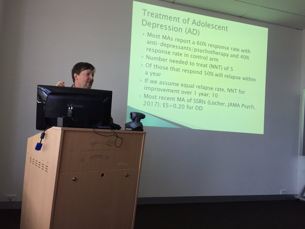 Ian Hickie (@ian_hickie) on Twitter photo Peter Szatmari <a href="/endstigma/">mental health</a> Current Treatments for adolescent depression are NOT sufficiently effective: given the seriousness of illness! Peter Szatmari <a href="/endstigma/">mental health</a> Current Treatments for adolescent depression are NOT sufficiently effective: given the seriousness of illness!