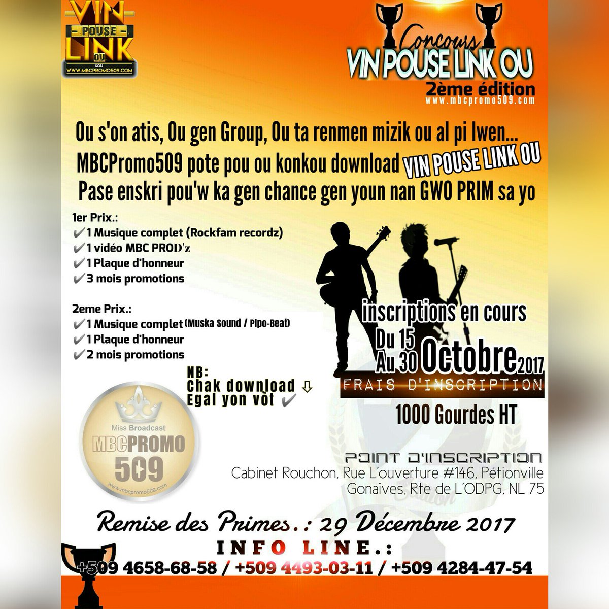 Juvycme's tweet photo. #NouvellePhotoDeProfil #vinpouselinkou #kounkou @VickyDuChemin @missbroadcast1 @YoungBeatent @KafemizikShow #macheprese #plas_yo_limite https://t.co/skPeB38HCR