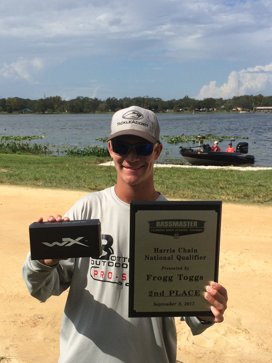 2nd place in a H.S. B.A.S.S. Nation tourney on the Harris Chain
