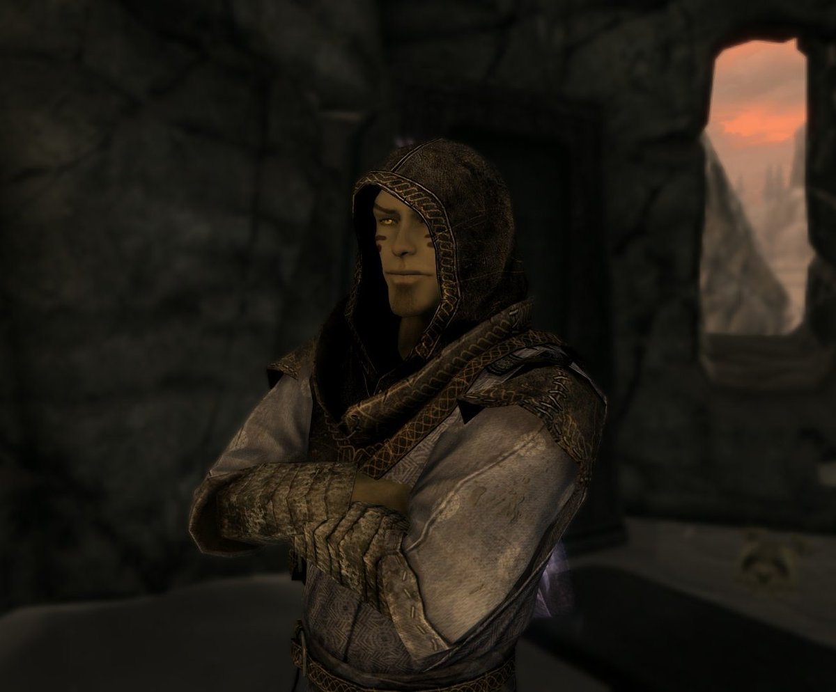 TESfangirrl's tweet photo. Ran into this lovable brat while Qa'Dojo &amp; I were making snow kittens. It was very difficult to resist the urge to recruit him haha. #3DNPC https://t.co/XFKR4PEUCY